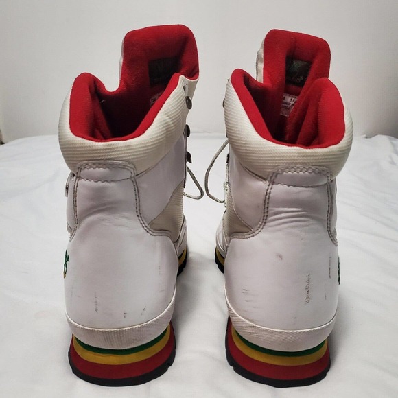 Timberland Jamaica Bob Marley White/Red/Green Euro Hiker Boots Men\'s Size 12 main image 9